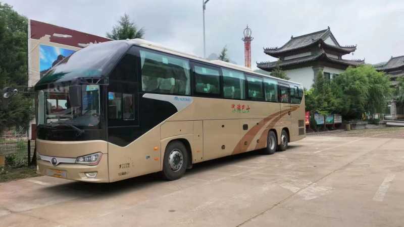 2019年12月 高配國(guó)五56座后吊輪宇通6148雙橋車