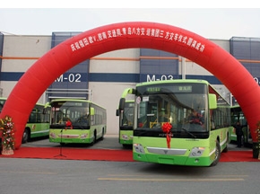 70輛福田歐V城市客車交付青島八方交運(yùn)集團(tuán)